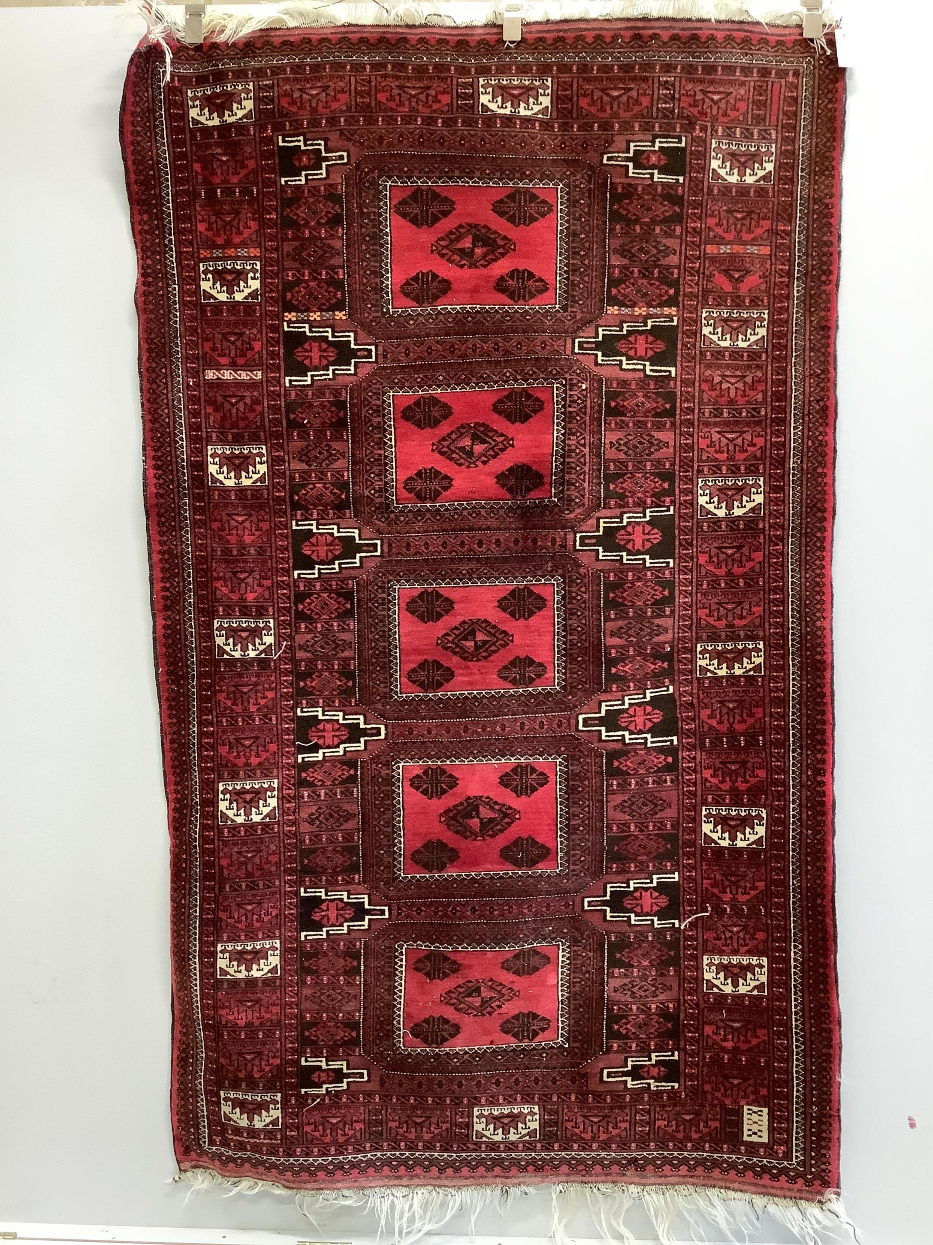 A Bokhara rug, 220 x 132cm. Condition - good